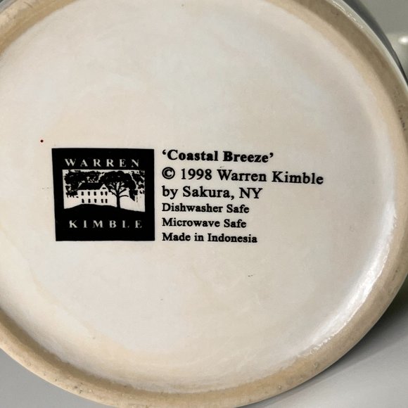 Vtg Coastal Breeze Lighthouse Coffee Tea Mug Cup 1998 Warren Kimble - Picture 9 of 13